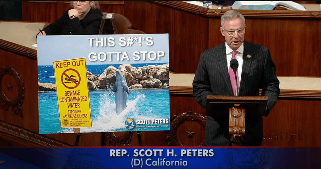 Rep. Scott Peters, a Democrat representing San Diego's 50th District, speaks before Congres on March 12, 2024.