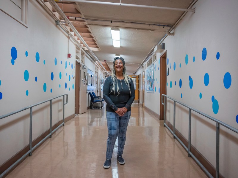 Lori Lapointe of Project Ujima, a program of the Family Engagement Department of the San Diego Unified School District which caters to African-American families, at the Harold J. Ballard Parent Center on Wednesday, May 29, 2024, in Old Town, San Diego. / Photo by Vito di Stefano for Voice of San Diego