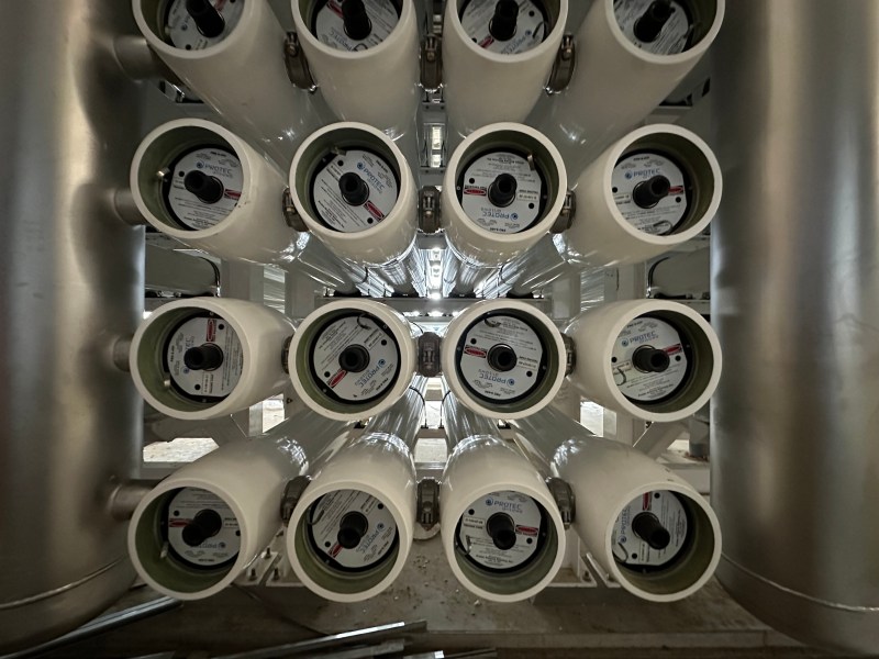 Filtration membranes at the city of San Diego's new wastewater-to-drinking water facility on June 11, 2024. / MacKenzie Elmer