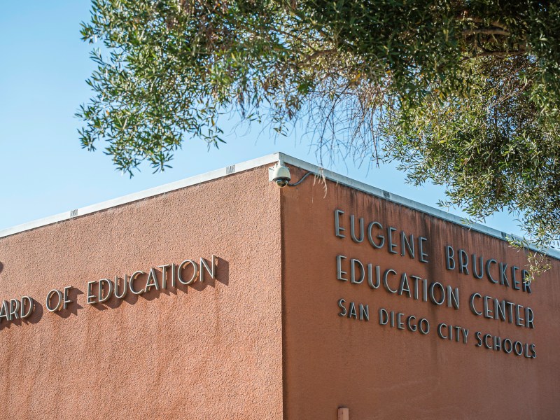 The Eugene Brucker Education Center Auditorium in San Diego, California on Tuesday, Sept. 10, 2024. / Photo by Vito di Stefano for Voice of San Diego