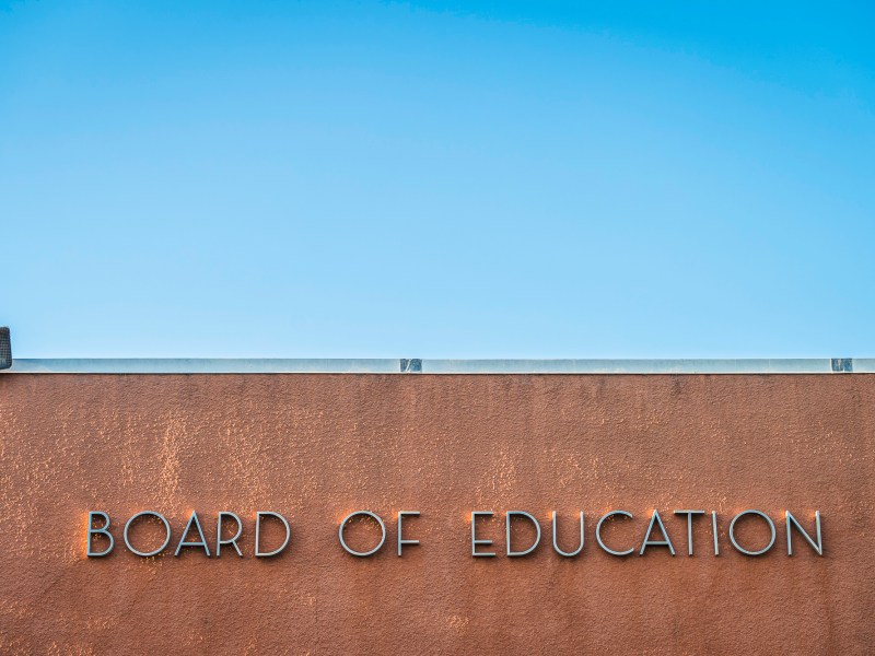 San Diego Unified's Eugene Brucker Education Center Auditorium in San Diego, California on Tuesday, Sept. 10, 2024. / Photo by Vito di Stefano for Voice of San Diego