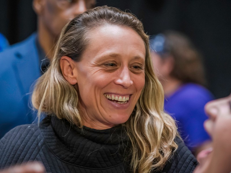 San Diego County Supervisor Terra Lawson-Remer at the San Diego County Democratic Party's Election Party at the Westin Hotel in downtown San Diego, California on Tuesday, Nov. 5, 2024. / Photo by Vito di Stefano for Voice of San Diego
