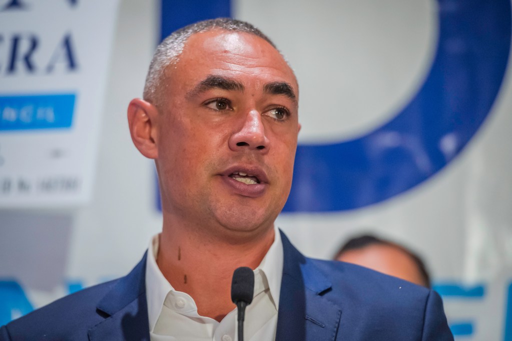 San Diego City Council President Sean Elo-Rivera at the San Diego County Democratic Party's Election Party at the Westin Hotel in downtown San Diego, California on Tuesday, Nov. 5, 2024. / Photo by Vito di Stefano for Voice of San Diego