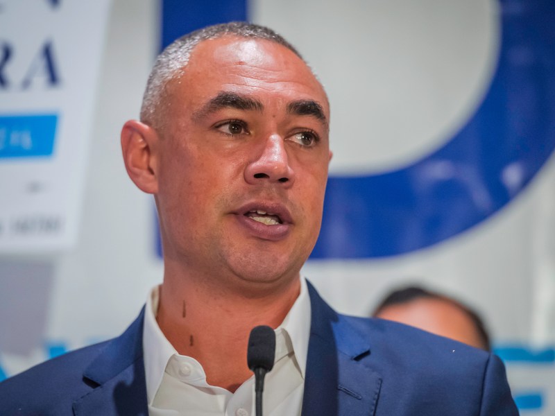 San Diego City Council President Sean Elo-Rivera at the San Diego County Democratic Party's Election Party at the Westin Hotel in downtown San Diego, California on Tuesday, Nov. 5, 2024. / Photo by Vito di Stefano for Voice of San Diego