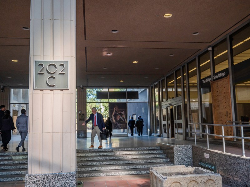 San Diego City Hall in downtown San Diego, on Jan. 13, 2025. / Photo by Vito di Stefano for Voice of San Diego