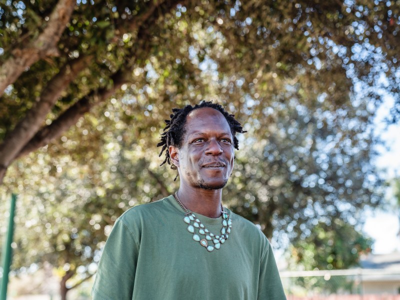 Pharoh Degree at Grove Park on Feb. 24, 2025, in Escondido. / Ariana Drehsler for Voice of San Diego